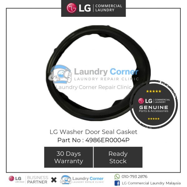 4986ER0004P LG Commercial Washer Door Seal Gasket Laundry Corner Repair Clinic