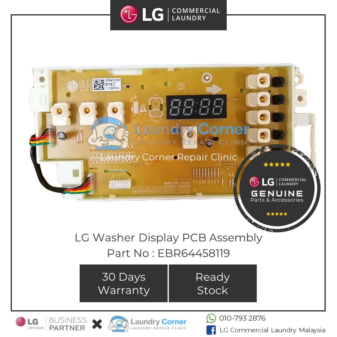 EBR64458119 LG Commercial Washer Display PCB Assembly F1069FDP